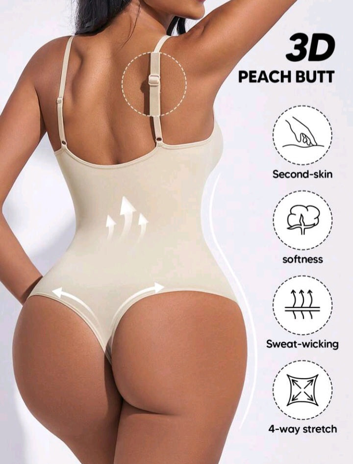 Seamless Yoga Bodysuit With Chest Pads