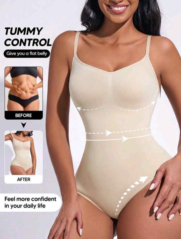 Seamless Yoga Bodysuit With Chest Pads