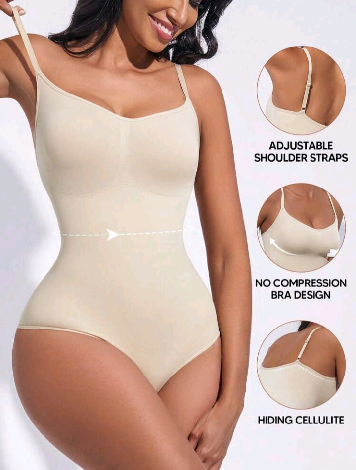 Seamless Yoga Bodysuit With Chest Pads